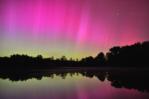 Aurores bor&eacute;ales mai France