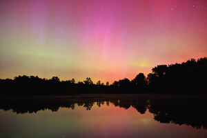 Aurores bor&eacute;ales mai France