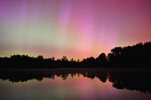 Aurores bor&eacute;ales mai France