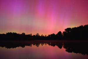Aurores bor&eacute;ales mai France
