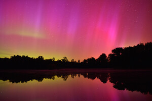 Aurores bor&eacute;ales mai France